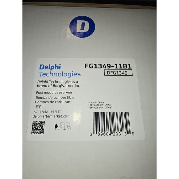 FG1349 Delphi Electric Fuel Pump Gas for Nissan Frontier 1998-2000 - Picture 5 of 6